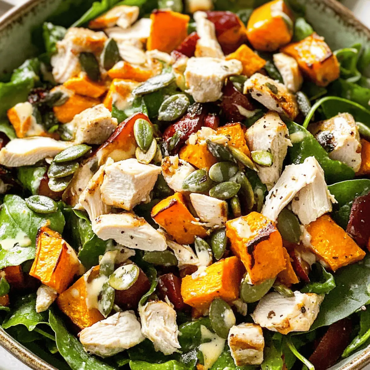 Chopped Fall Harvest Salad with Chicken for Cozy Nights