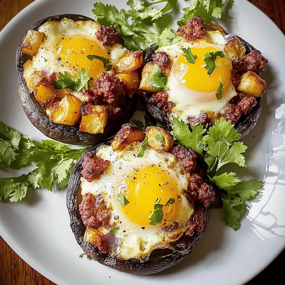 Chorizo Stuffed Breakfast Mushroom Caps for a Bold Morning Boost