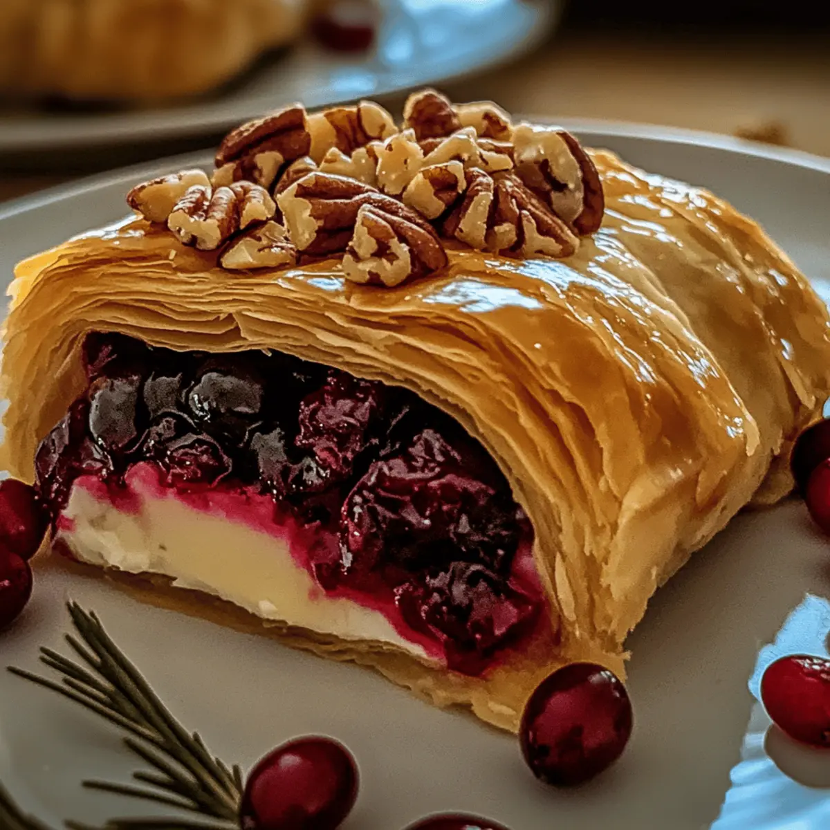 Cranberry Pecan Brie in Flaky Puff Pastry: Pure Holiday Bliss