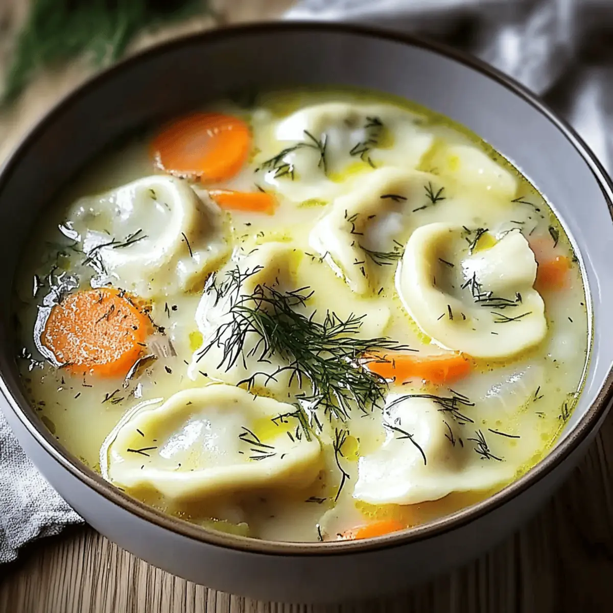 Comforting Dill Pierogi Soup: A Quick Cozy Delight