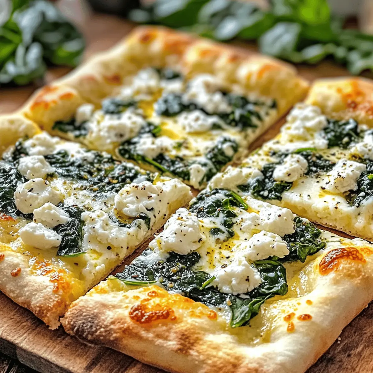 Greek Roasted Garlic Spinach White Pizza You'll Crave Again!