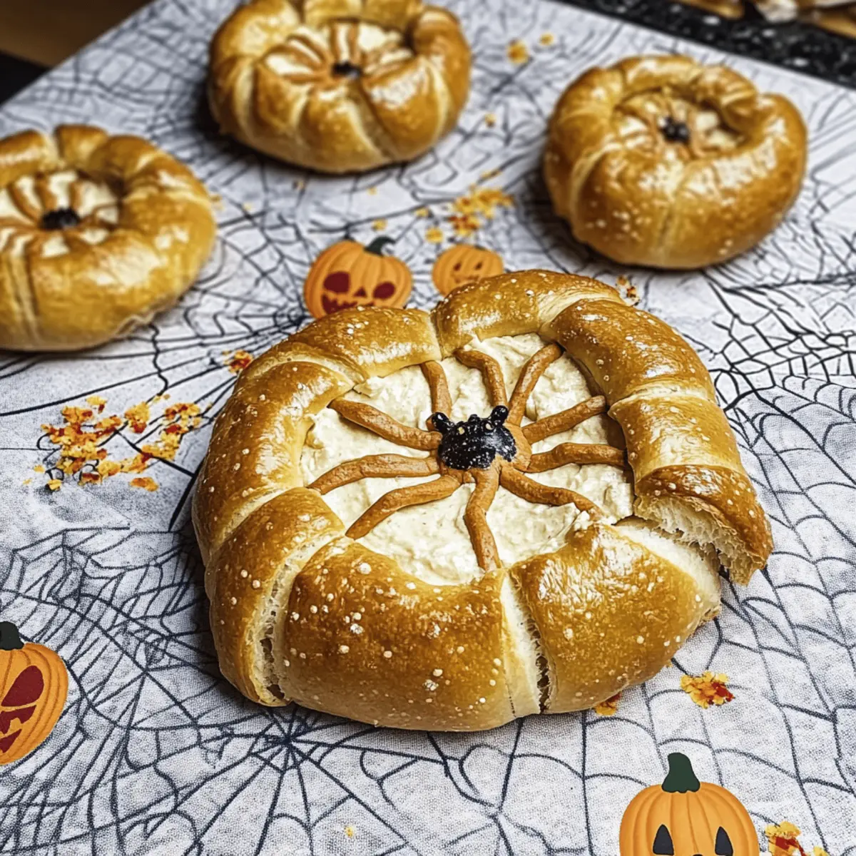 Halloween Spider Bread: Your Spooky Dip Bowl Adventure