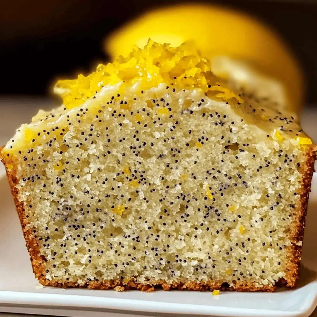 Zesty Lemon Poppy Seed Loaf for a Bright Morning Treat