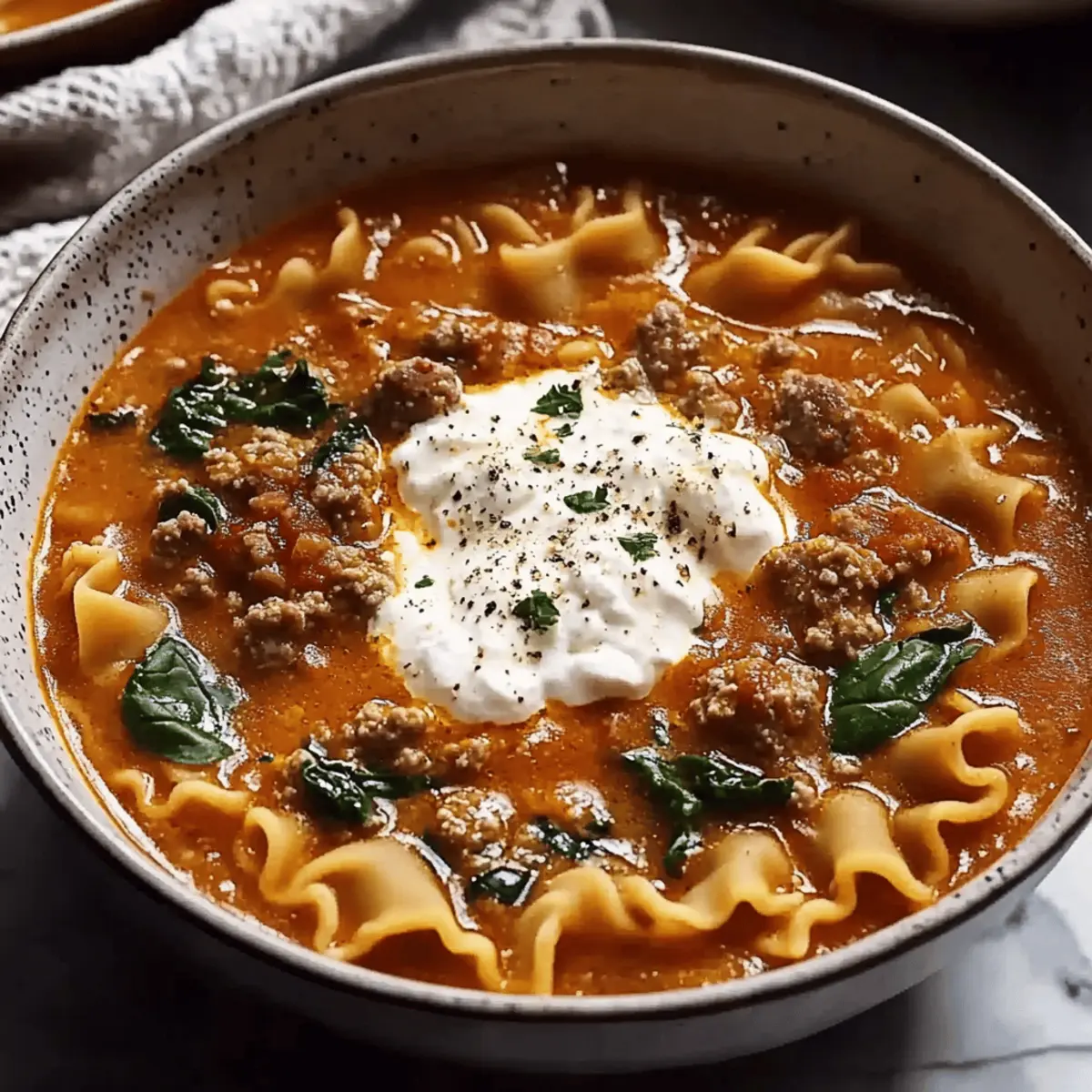 Mouthwatering One Pot Lasagna Soup: Your Cozy Weeknight Delight