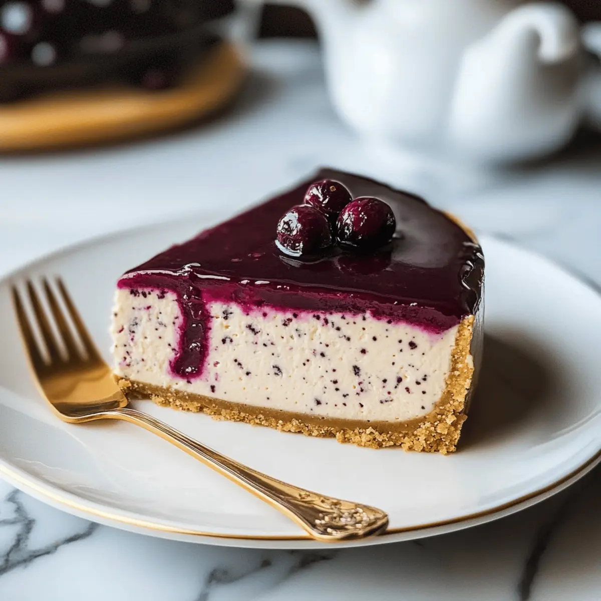 Mulberry & Earl Grey Cheesecake: A Cozy, Creamy Delight