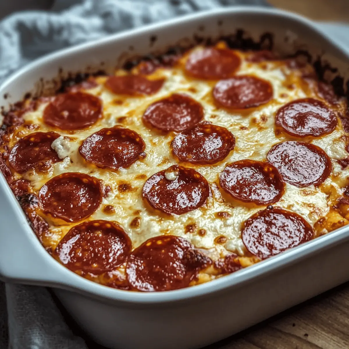Pizza Style Cottage Cheese Bake That's Protein-Packed Goodness