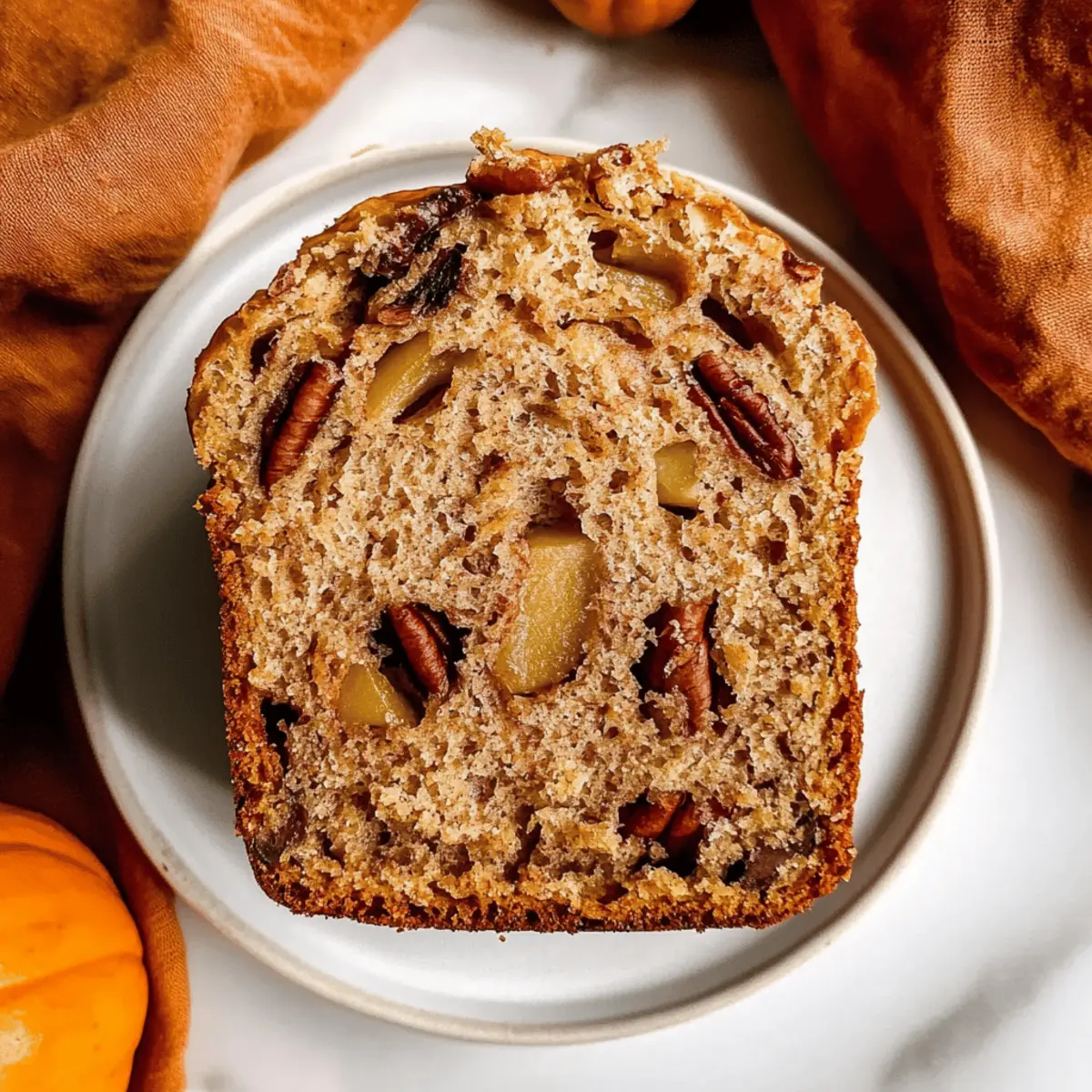 Delicious Pumpkin Apple Bread with Cinnamon and Pecans Bliss