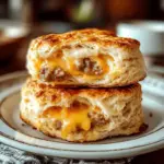 Sausage Cheese Butter Swim Biscuits