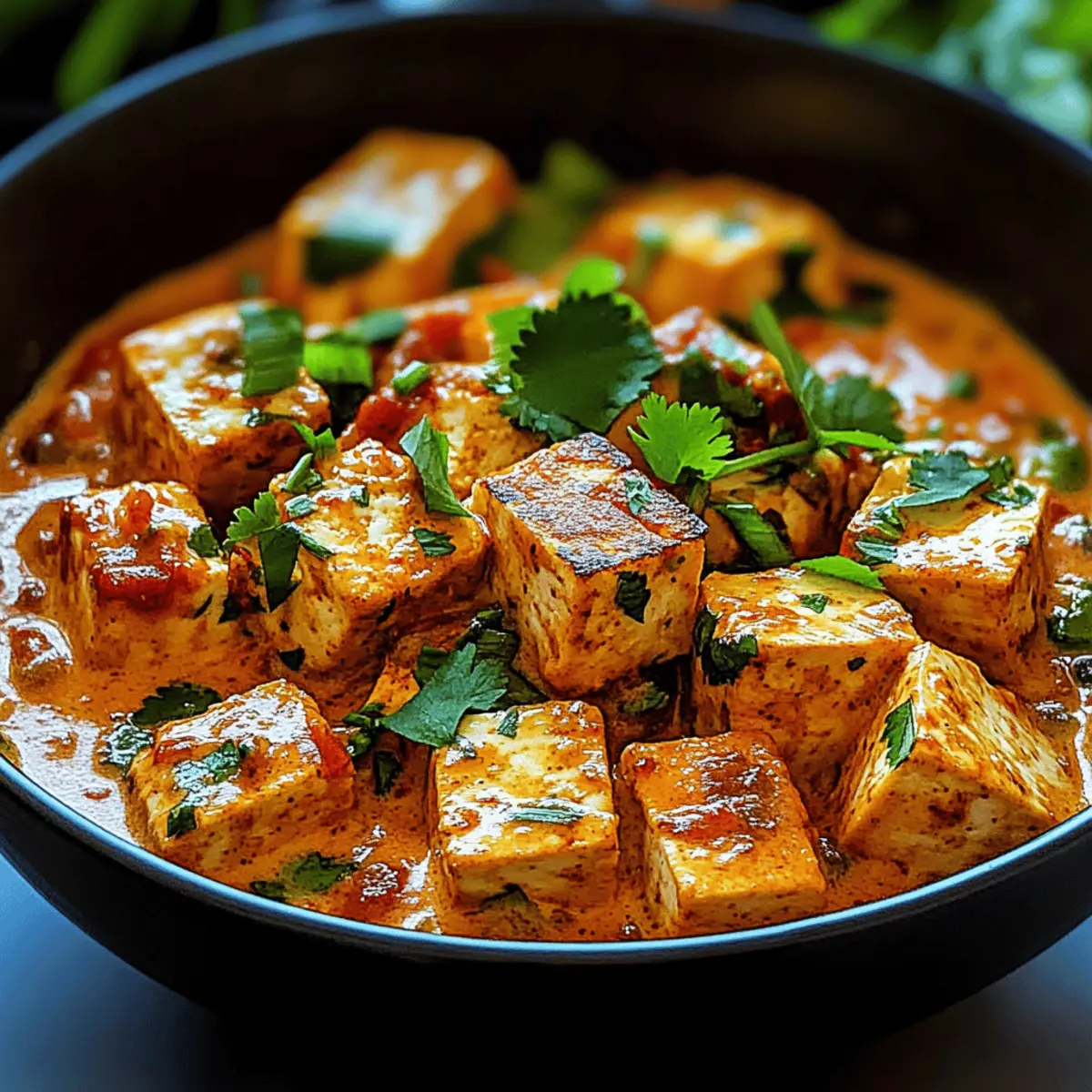 Crispy Tofu in Creamy Coconut Sauce for a Cozy Dinner