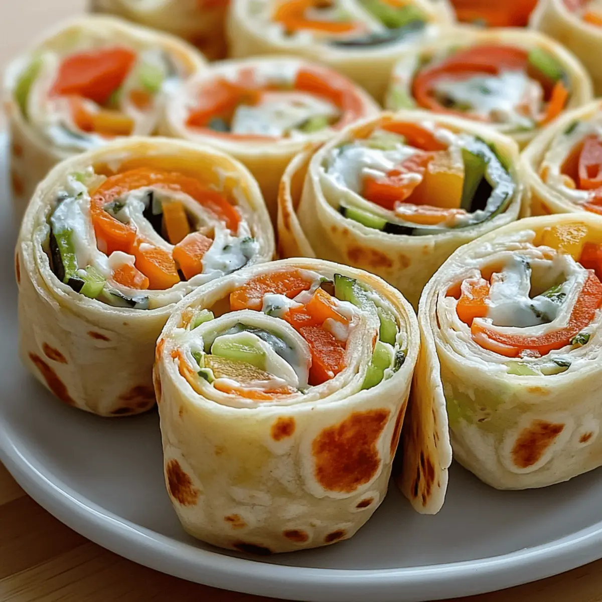 Delicious Vegetable Tortilla Roll Ups for Easy Snacking