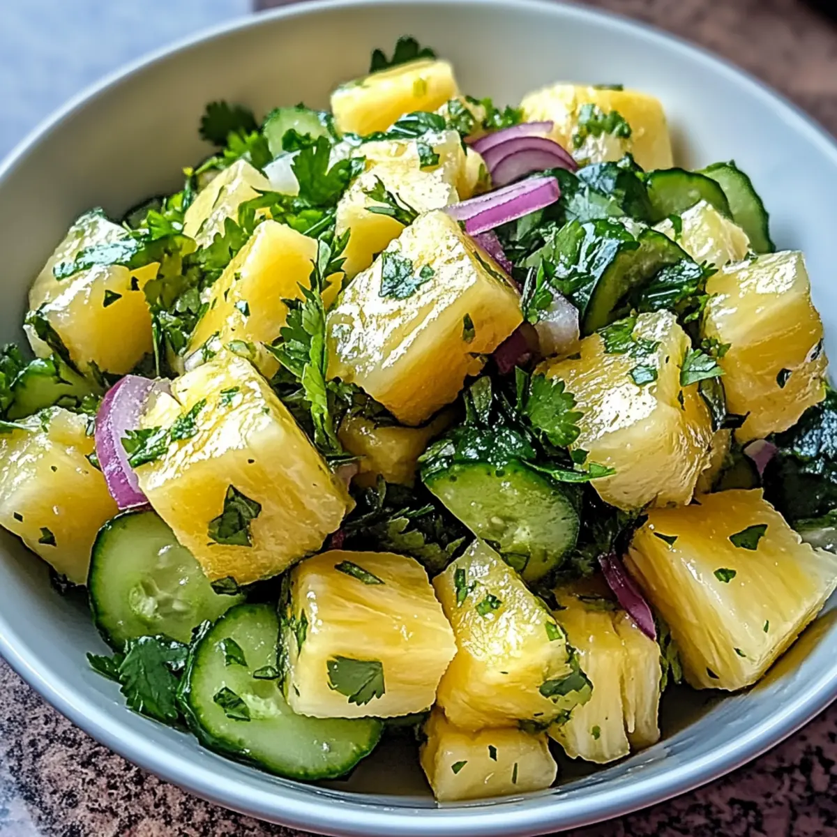 Pineapple Cucumber Salad: A Refreshing Vegan Treat