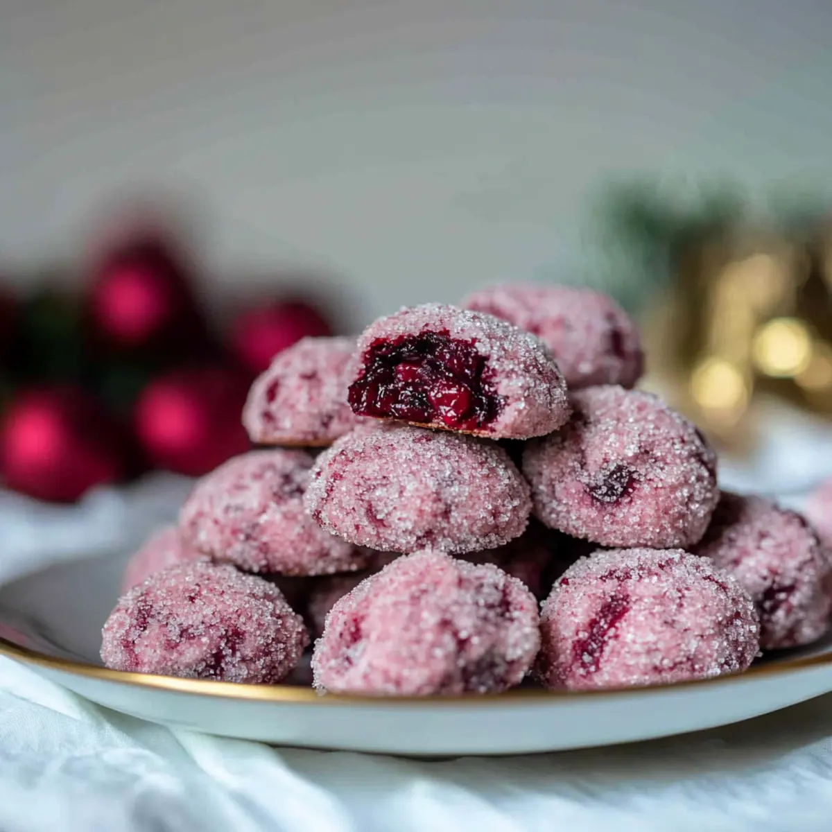 Sparkling Sugarplum Cranberry Cookies for Festive Cheer