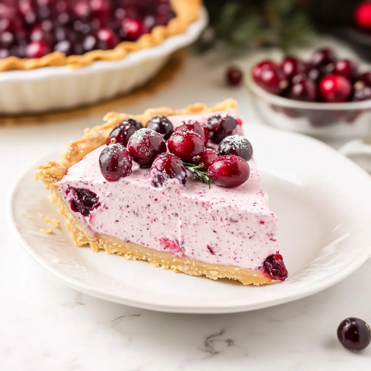 Delicious No Bake Cranberry Pie for Effortless Holiday Joy