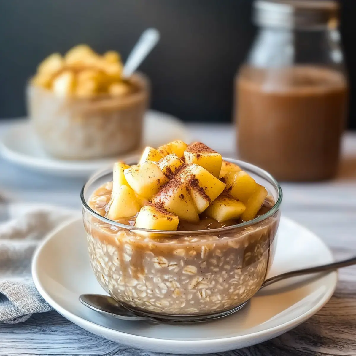 Apple Cinnamon Overnight Oats for a Cozy, Healthy Start
