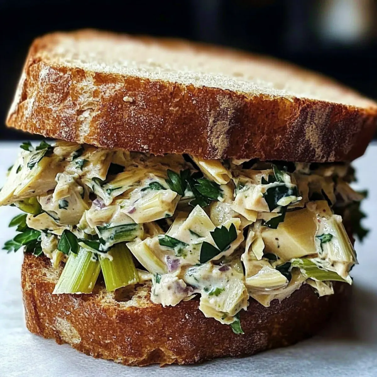 Artichoke Sandwich with Herbs for a Fresh, Flavorful Lunch