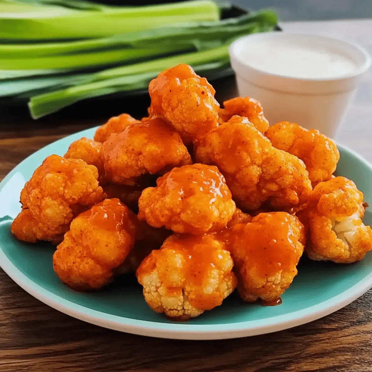 Crispy Buffalo Cauliflower Wings for a Guilt-Free Snack