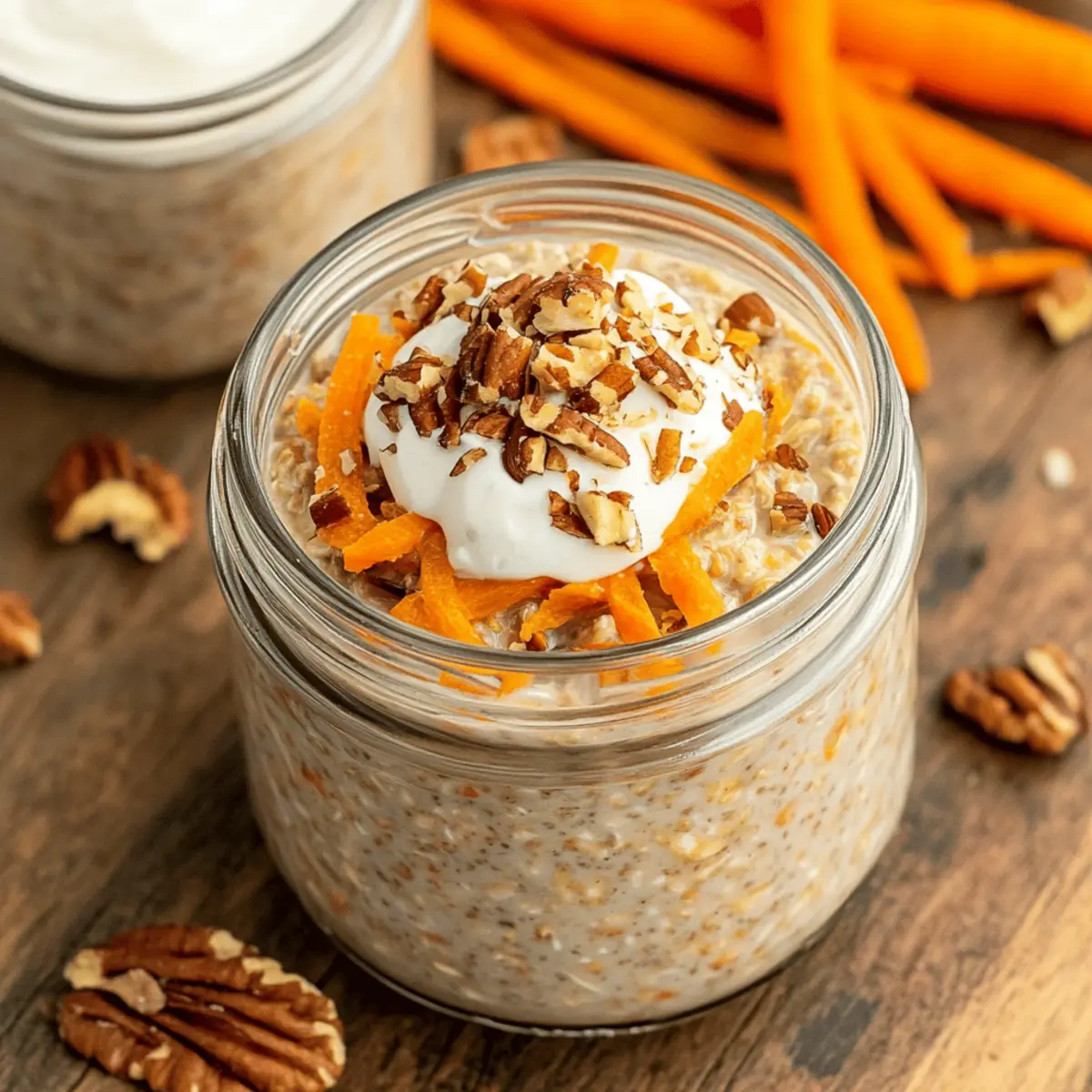 Carrot Cake Overnight Oats for a Creamy, Cozy Breakfast!