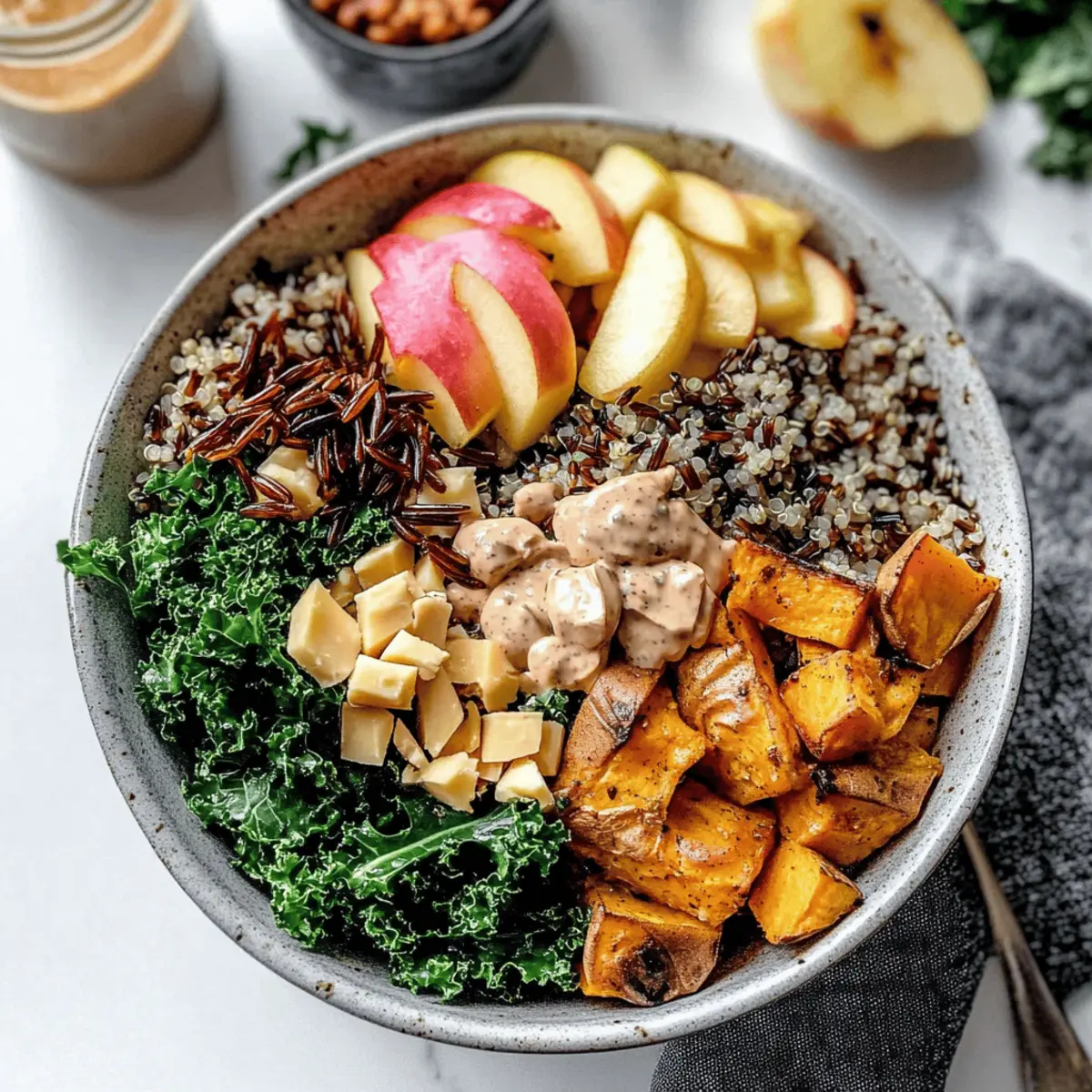 Cozy Autumn Grain Bowls with Maple Cinnamon Vinaigrette Delight