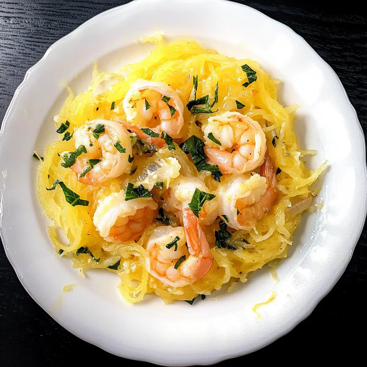 Keto Coconut Curry Spaghetti Squash with Shrimp Bliss
