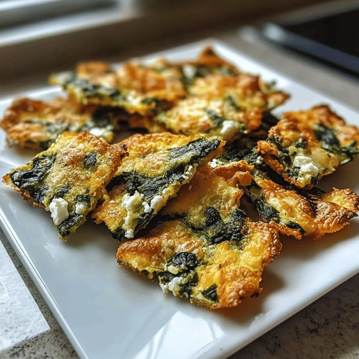 Crispy Mediterranean Spinach and Feta Cheese Crisps You’ll Love