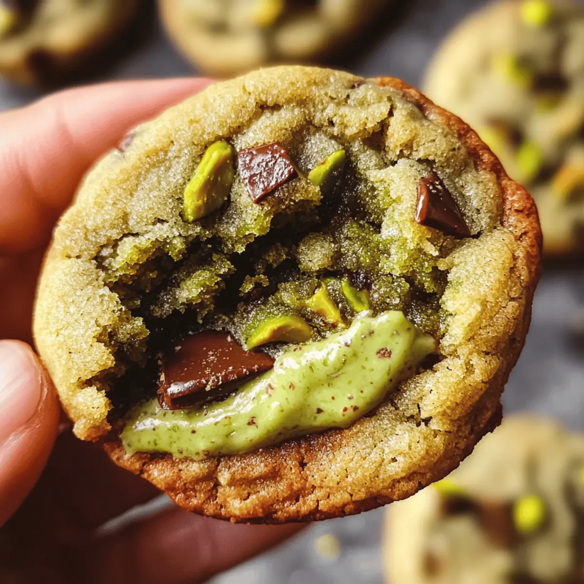 Pistachio Cream Cookies That Melt in Your Mouth