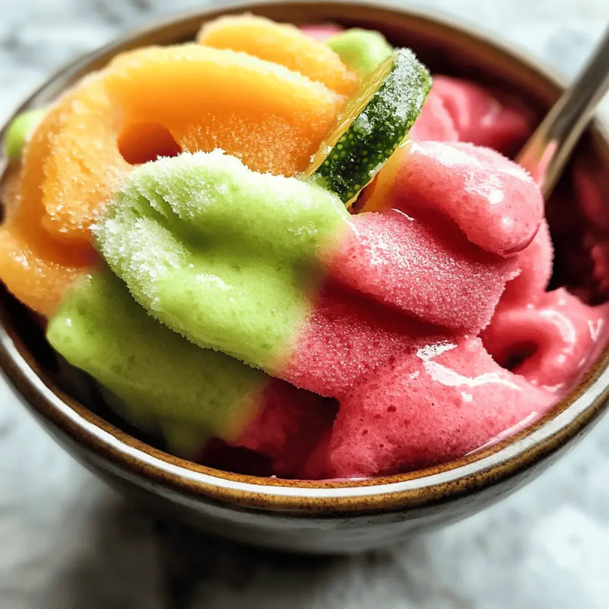 Homemade Rainbow Sherbet: A Fruity Summer Delight
