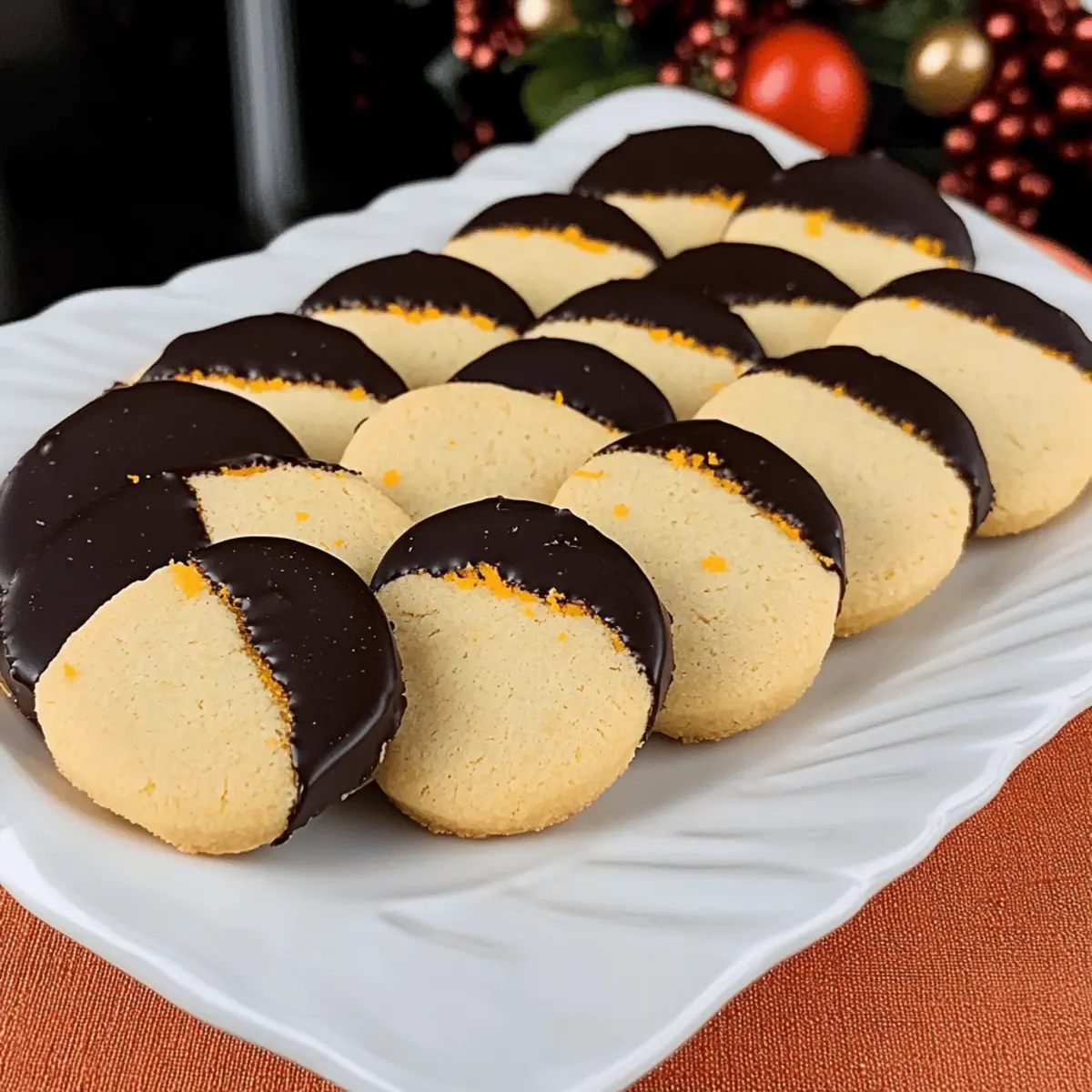 Slice and Bake Chocolate Orange Shortbread Cookies to Share