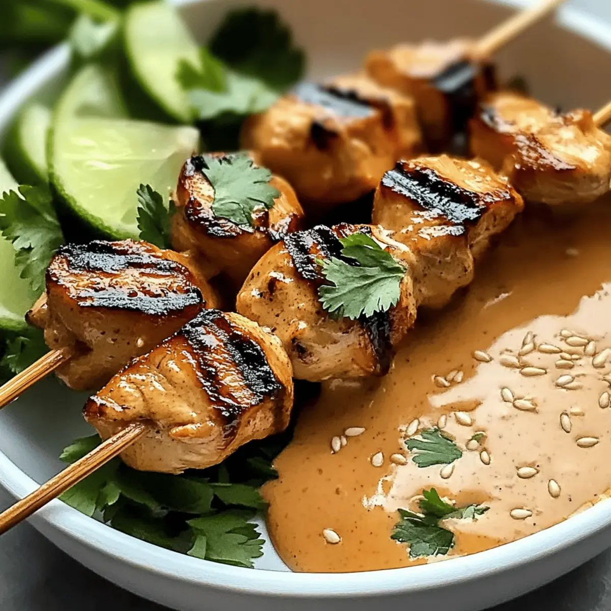 Delicious Thai Chicken Satay with Creamy Peanut Sauce
