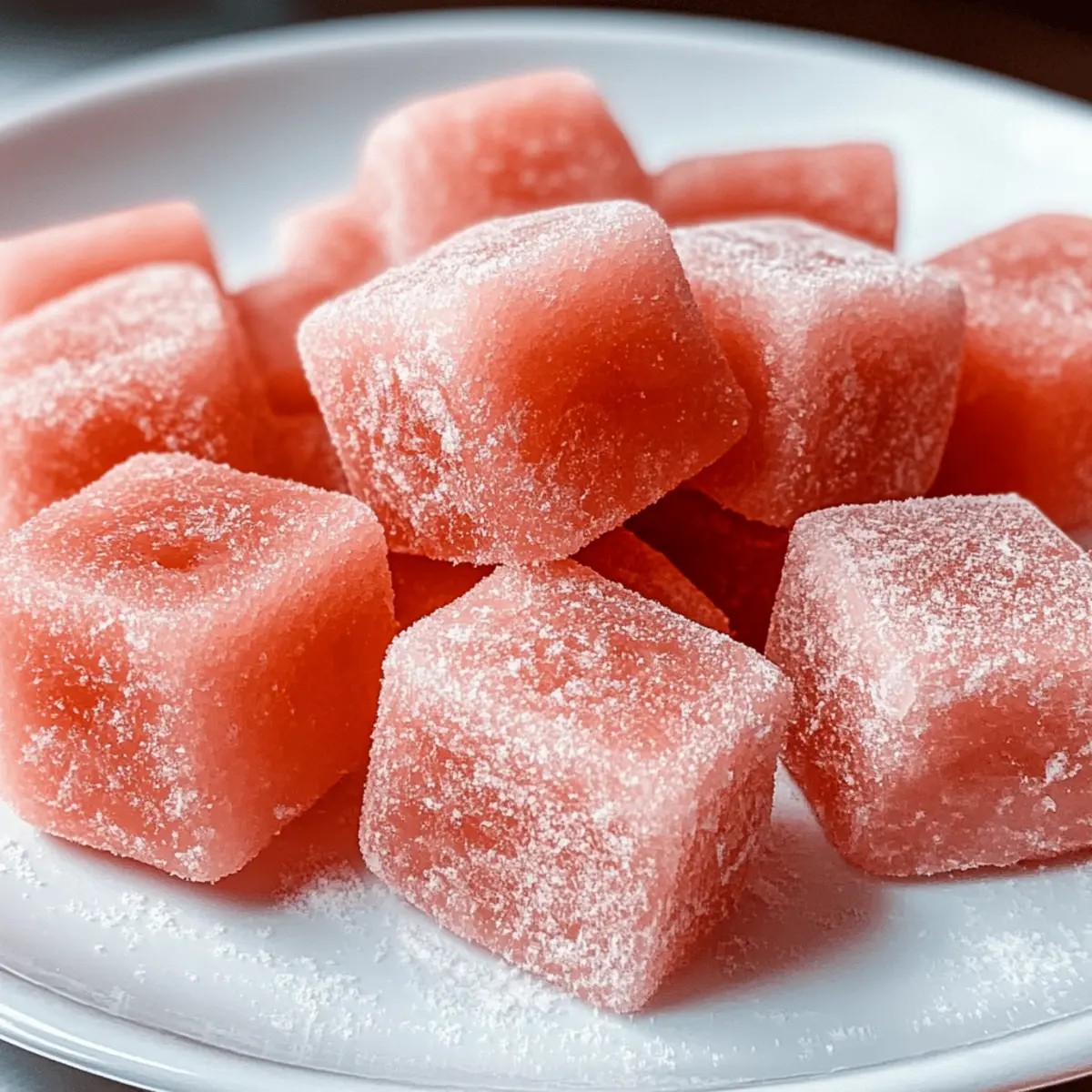 Delightfully Chewy Watermelon Mochi for a Sweet Escape