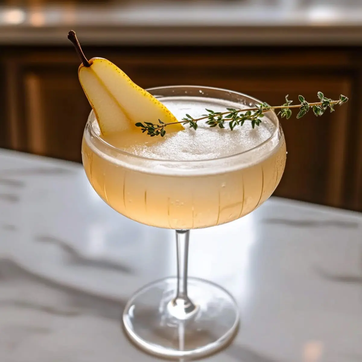 Refreshing Pear & Elderflower Martini for Elegant Evenings