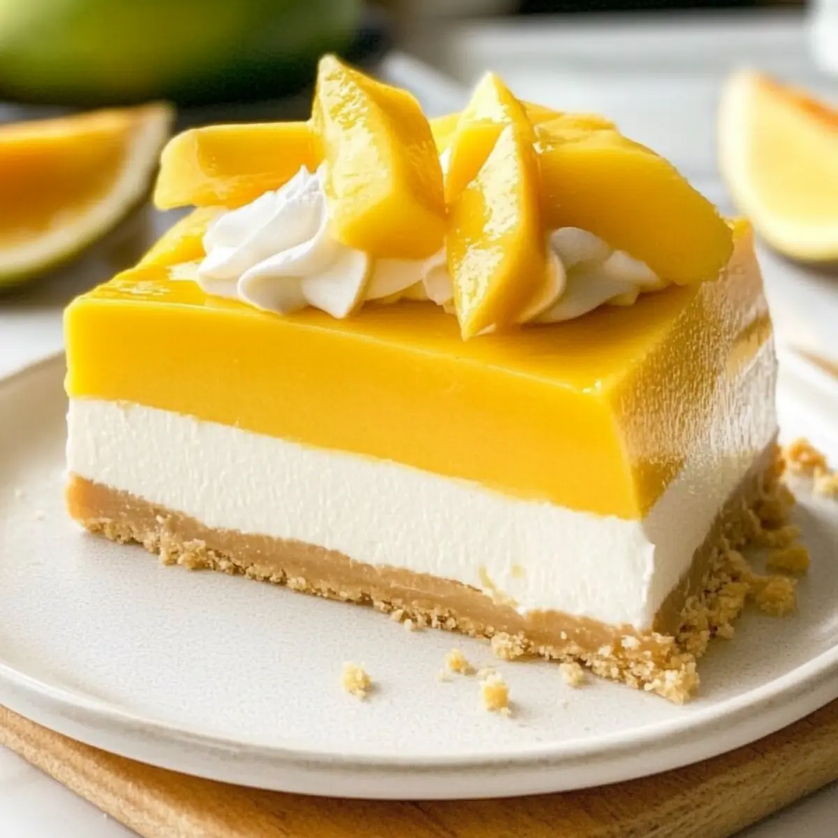 Tropical Mango Coconut Cheesecake You'll Dream About