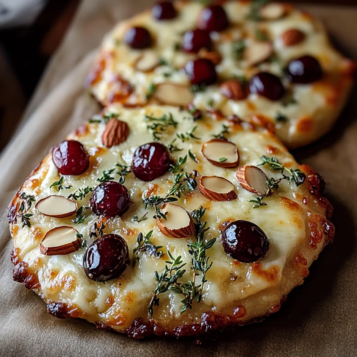 Brie & Cranberry Flatbreads: Your New Favorite 15-Minute Snack