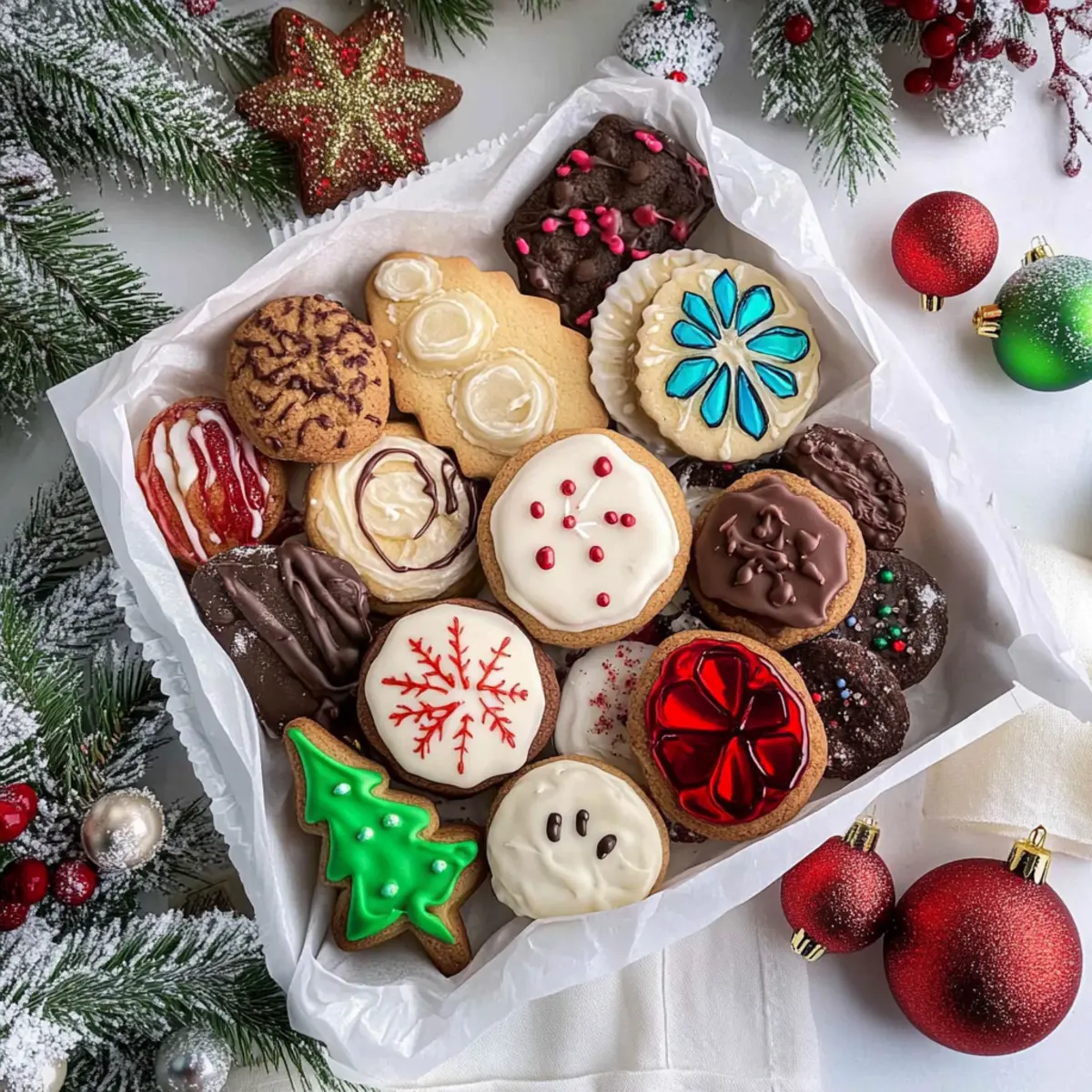 Delightful Christmas Cookie Box: 12 Festive Treats to Share