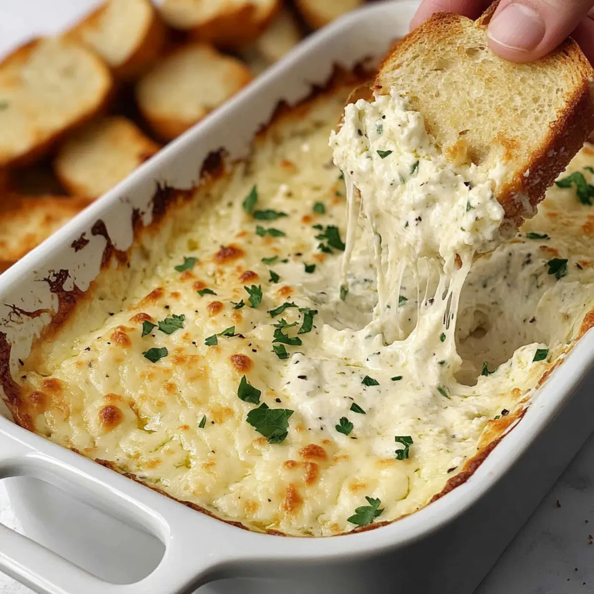 Savory Garlic Bread Dip: Your Go-To Party Pleaser
