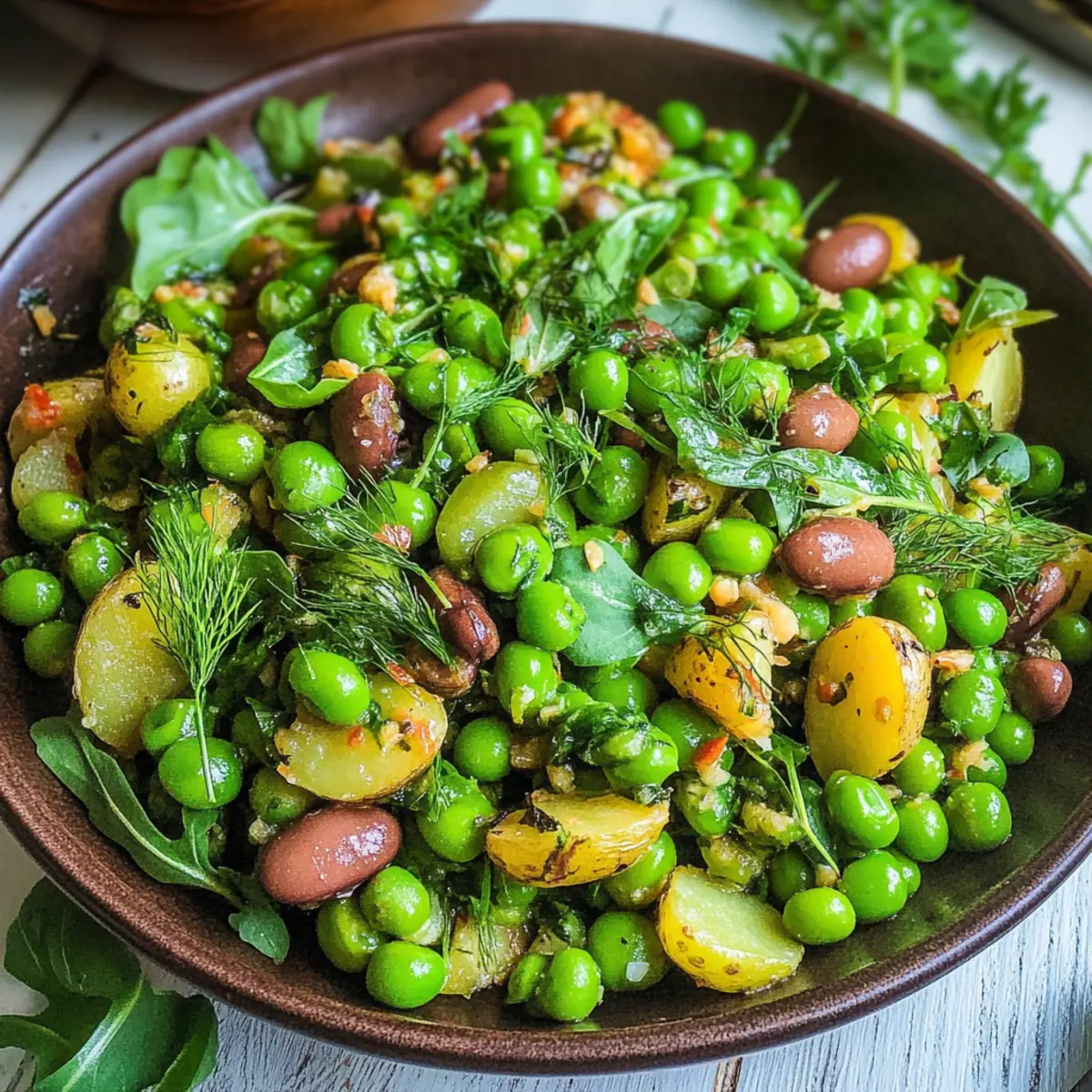 Fresh Pea & Edamame Salad with Baby Potatoes & Green Beans