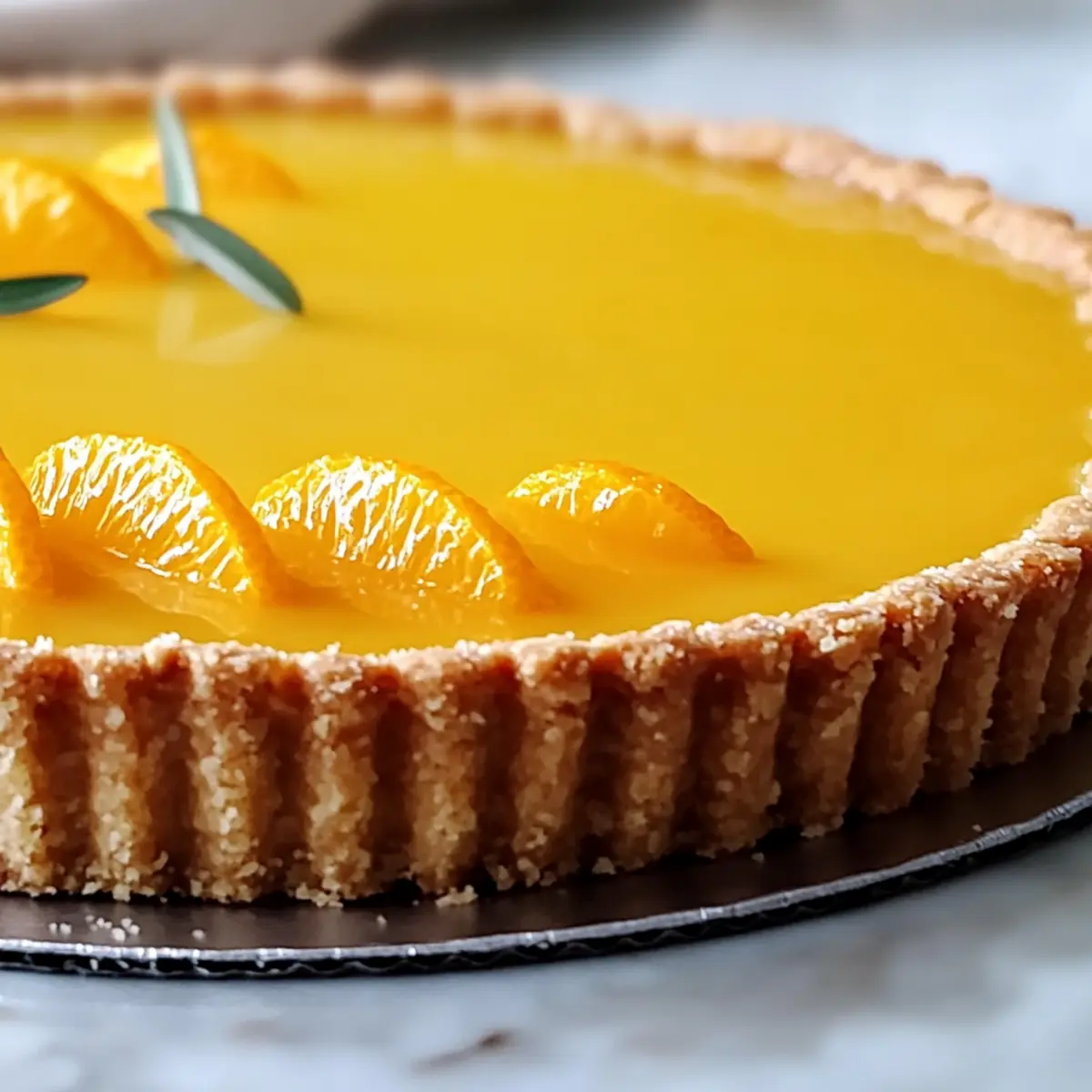 Simple and Elegant Classic Orange Tart for Your Next Gathering
