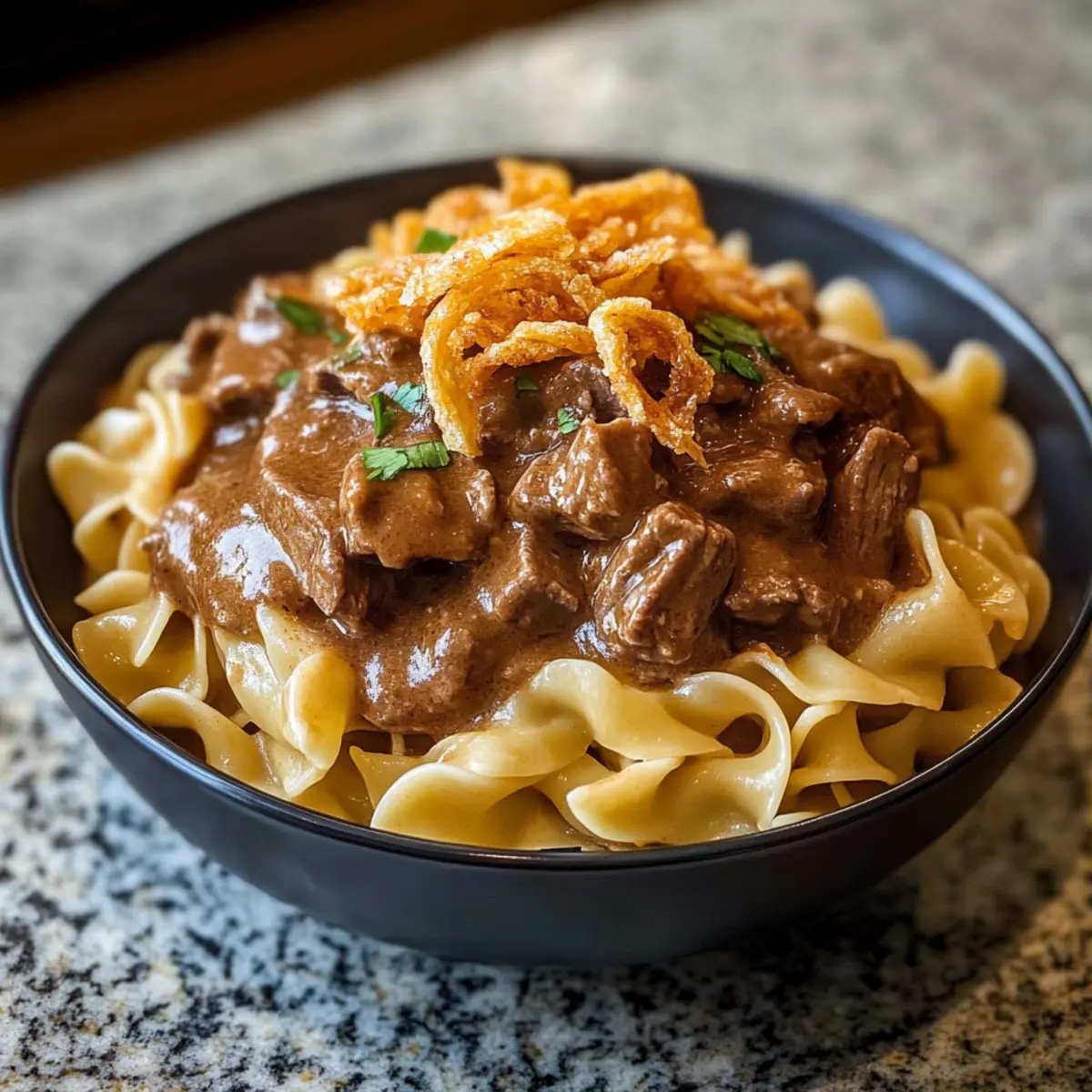 French Onion Beef and Noodles: A Cozy One-Pot Delight