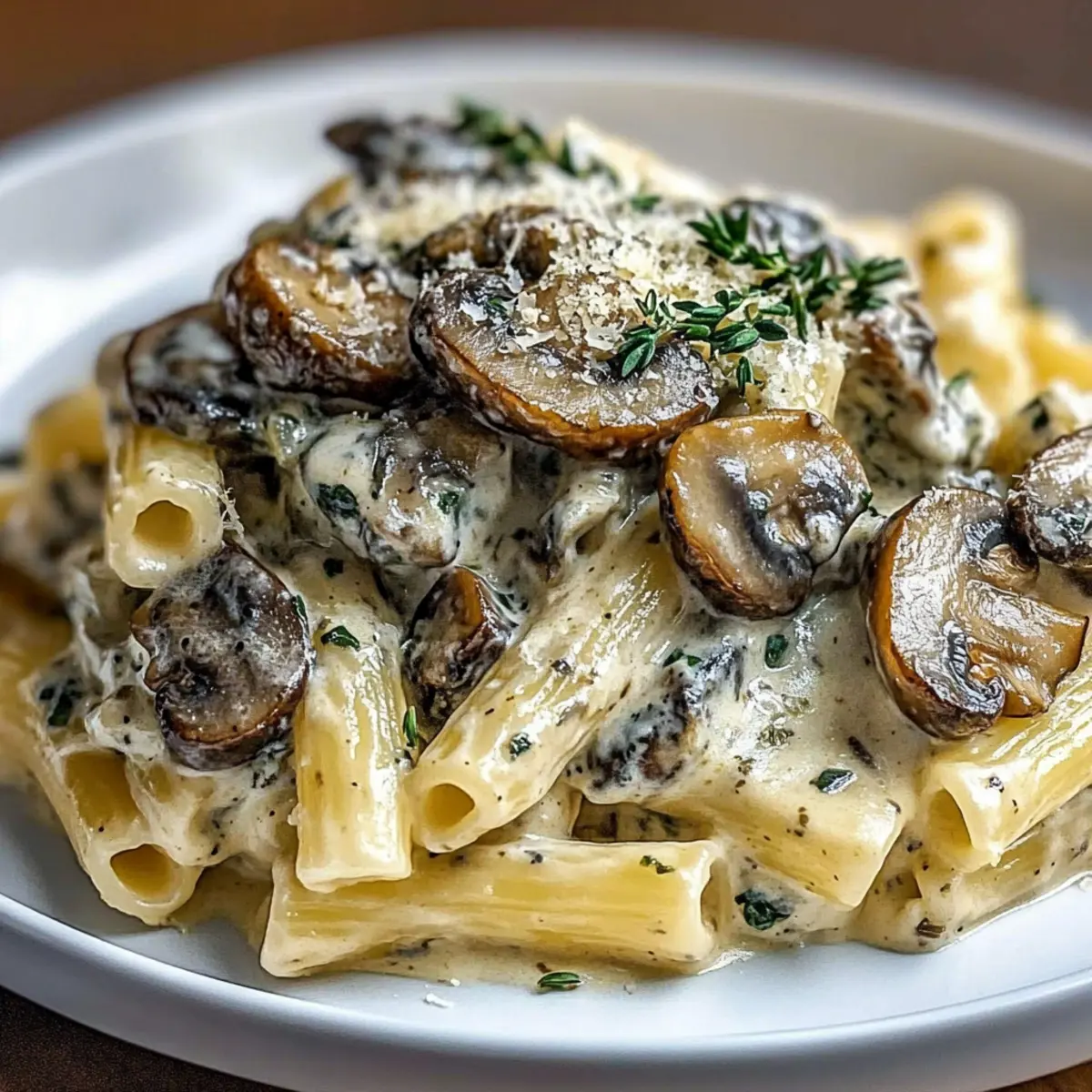 Gorgonzola Truffle Cream Mushrooms: Indulge in Cozy Luxury