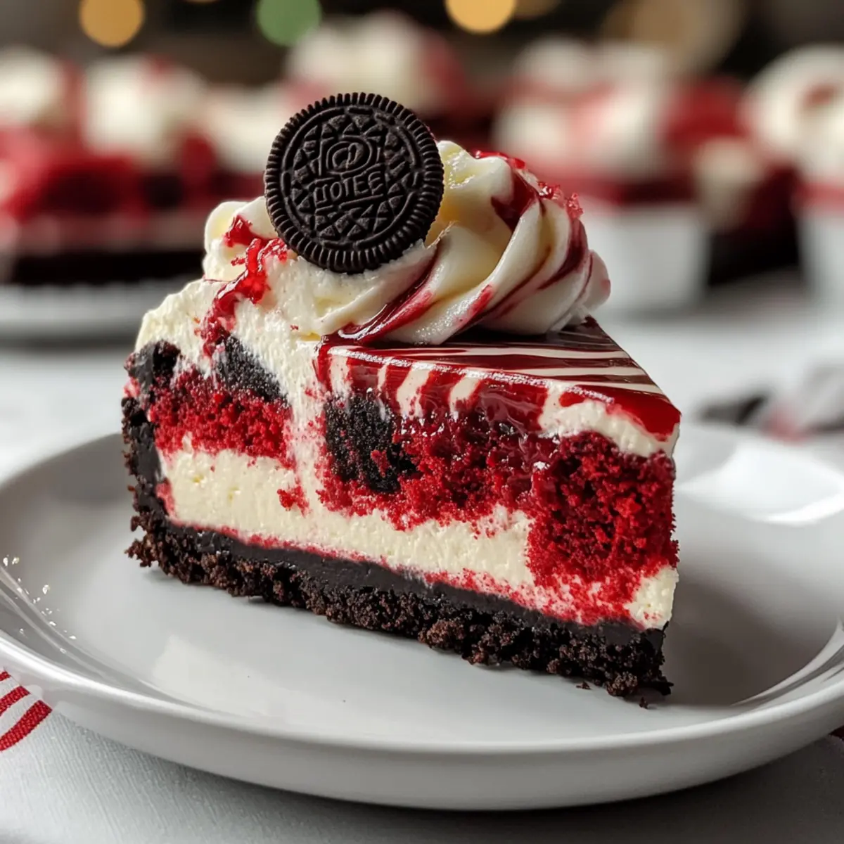 Decadent Christmas Red Velvet Cheesecake to Wow Your Guests