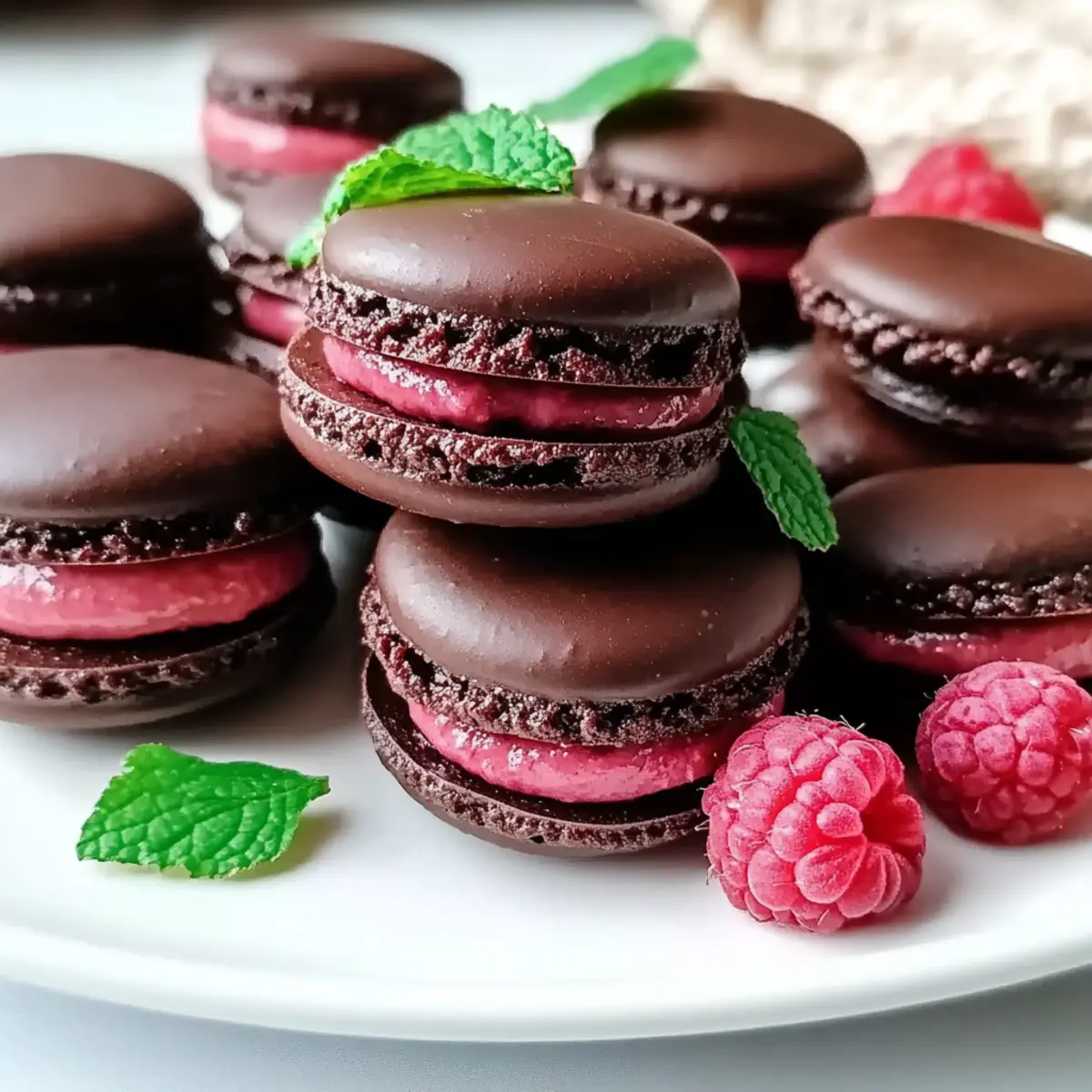 Decadent Dark Chocolate Raspberry Macarons You’ll Love