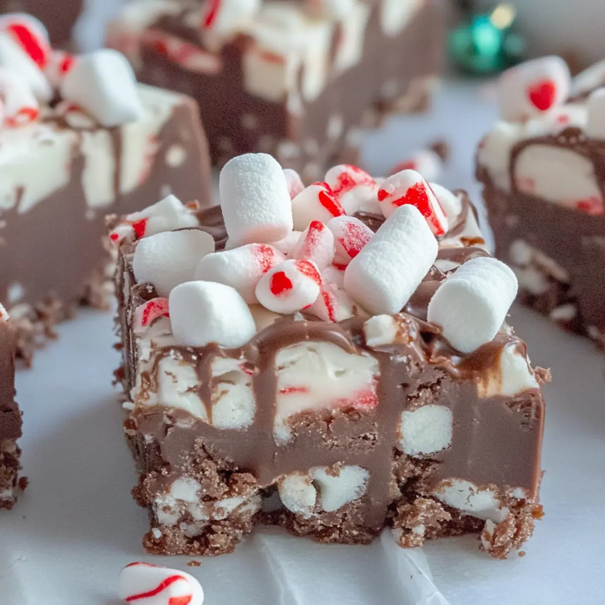 Decadent Hot Chocolate Peppermint Fudge for Holiday Bliss