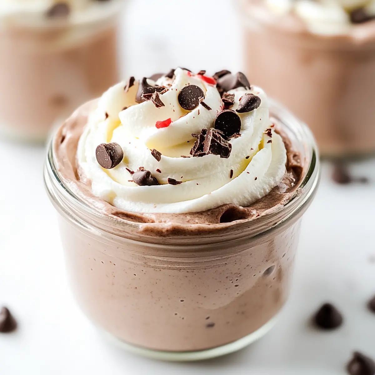 Decadent Peppermint Chocolate Whipped Greek Yogurt Bliss