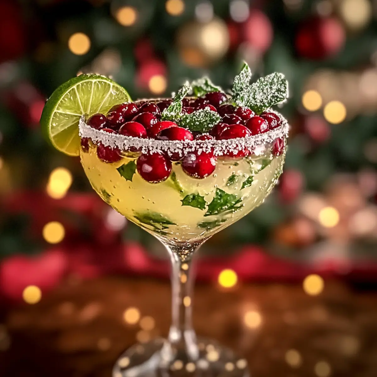 Christmas Cocktails Get a Refresh with Festive Mistletoe Margarita