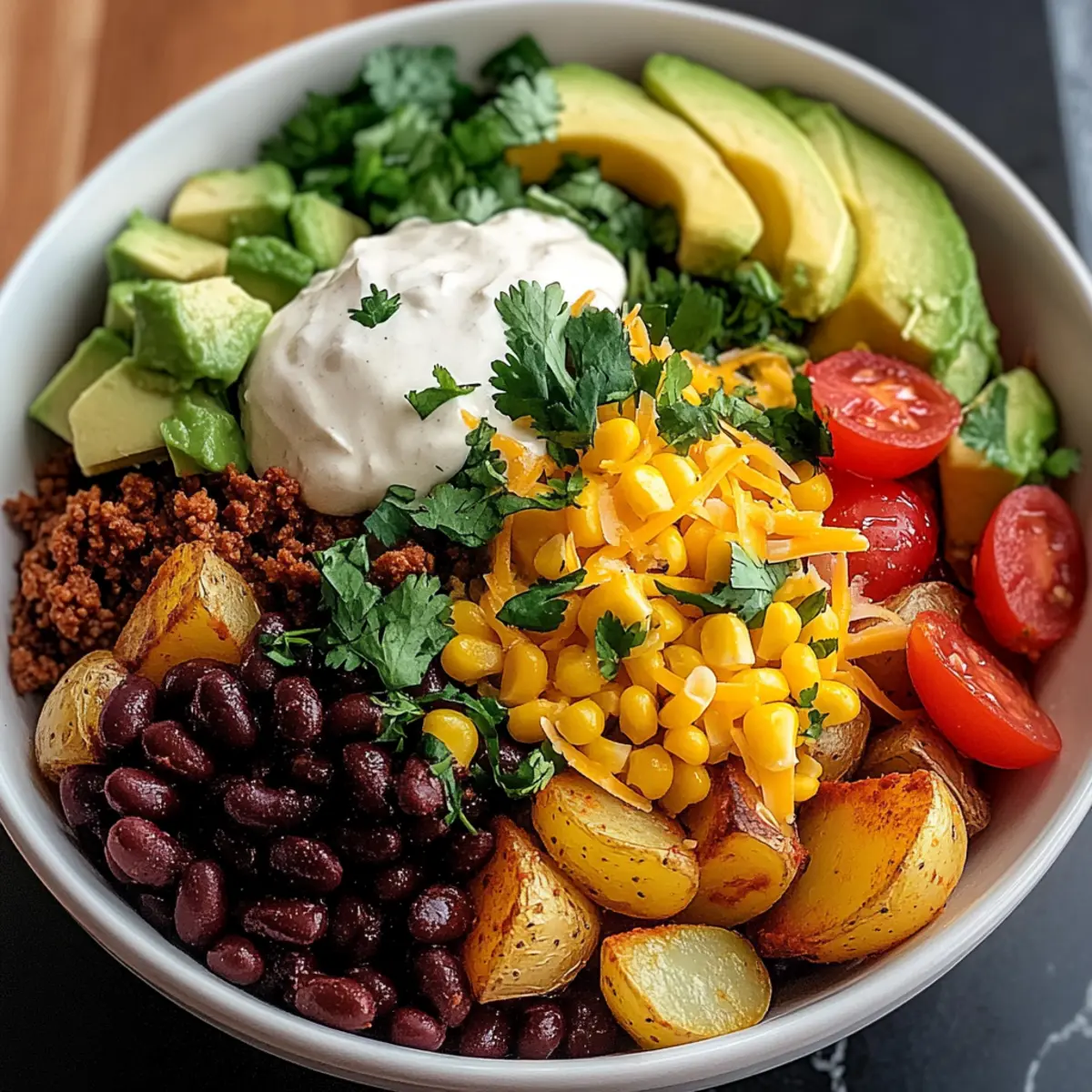 Loaded Potato Taco Bowl: A Fun Twist on Taco Night!