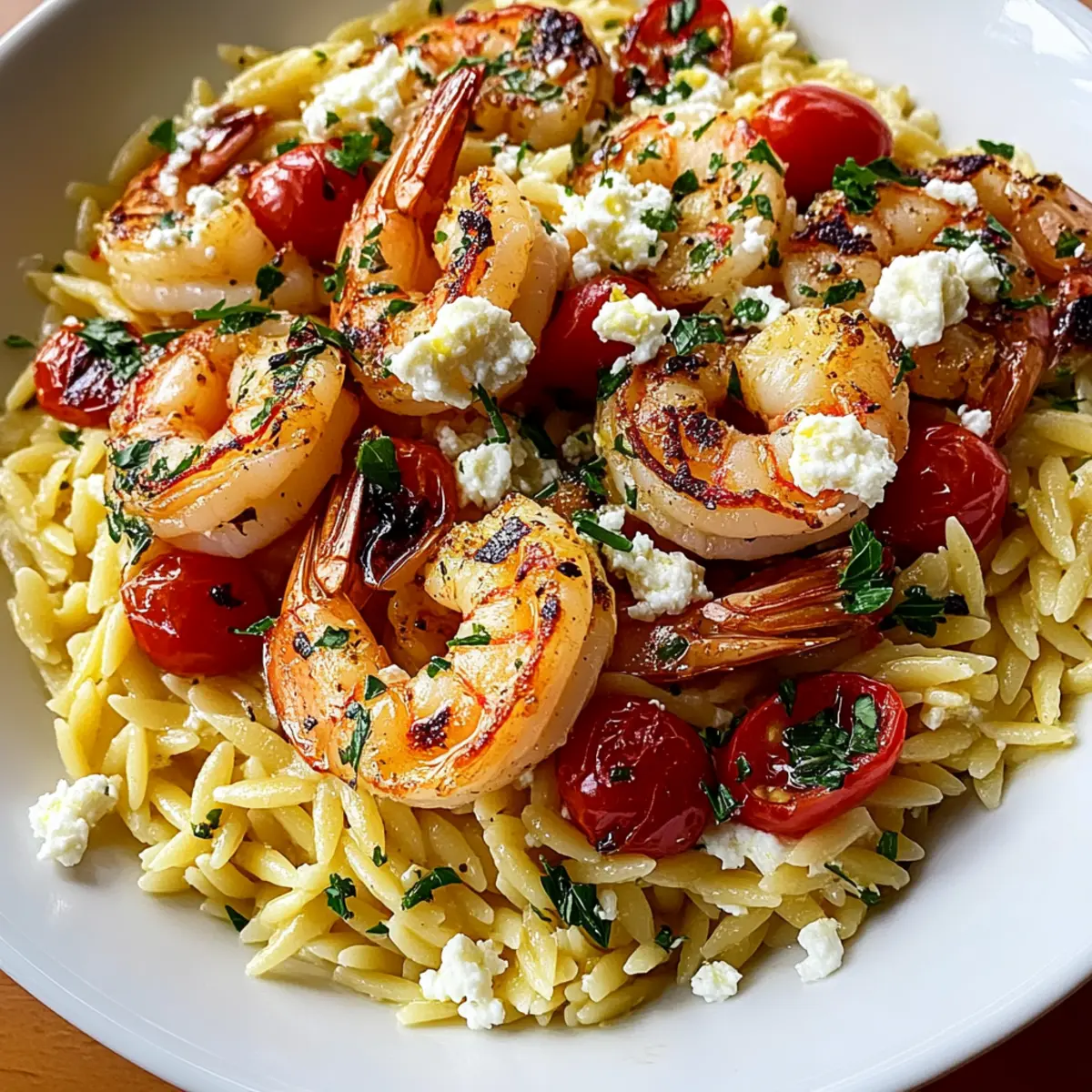 Lemon Feta Orzo Shrimp: Your Easy Mediterranean Delight