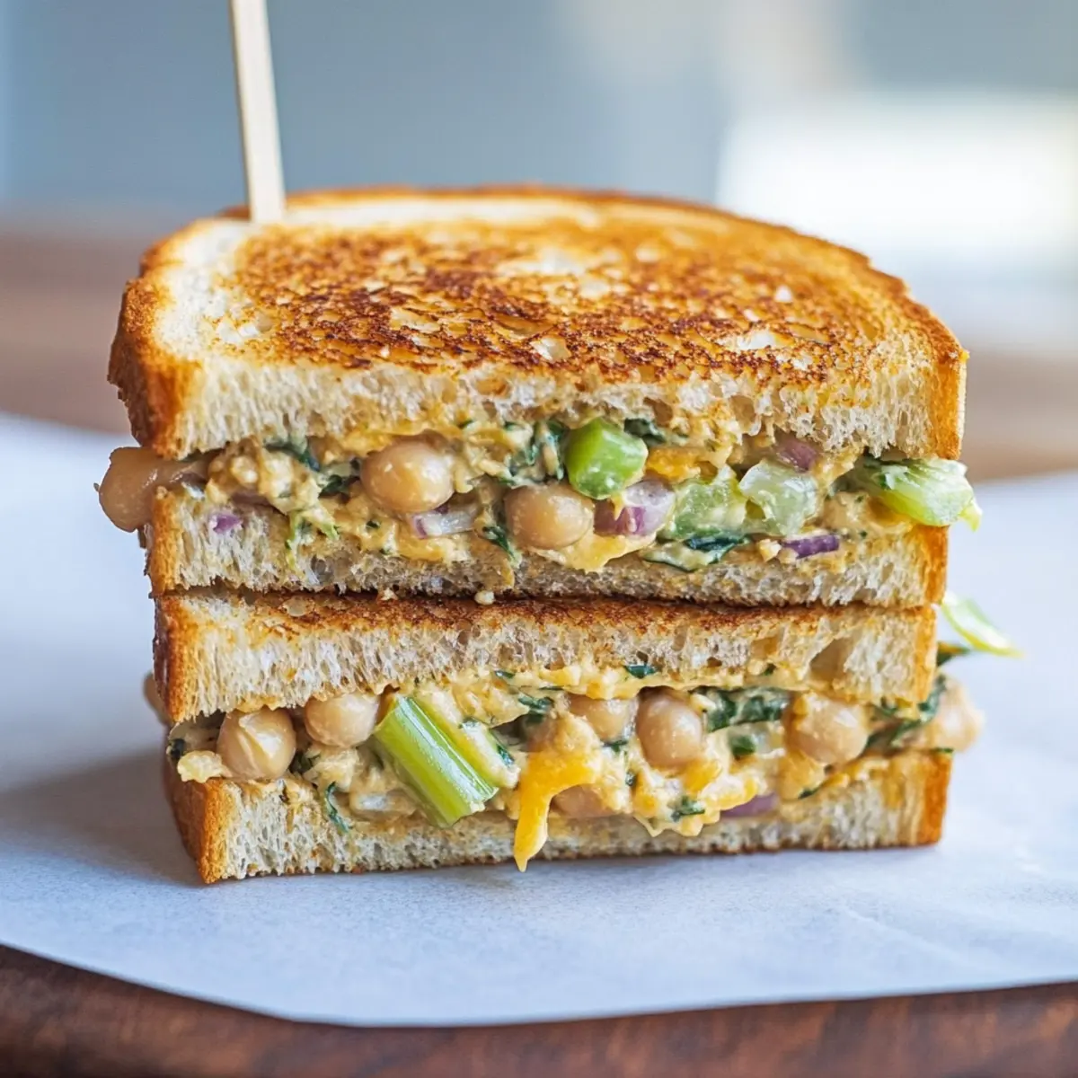 Delicious Chickpea Salad Melts for Cozy Comfort Food Nights