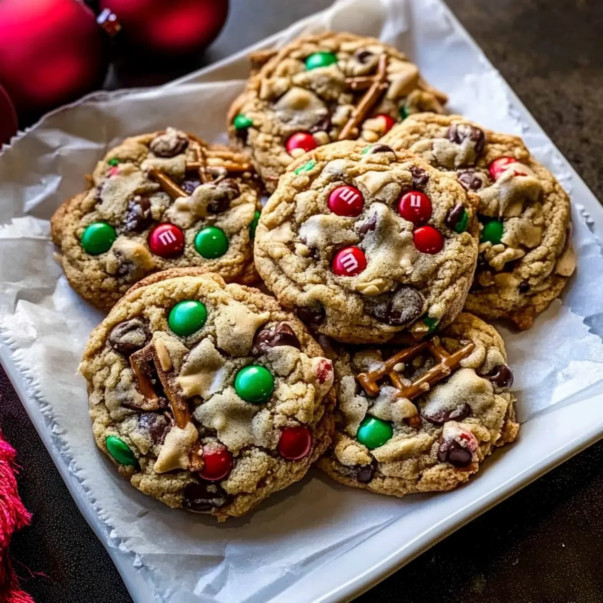 Christmas Monster Cookies that Spark Joy and Delight