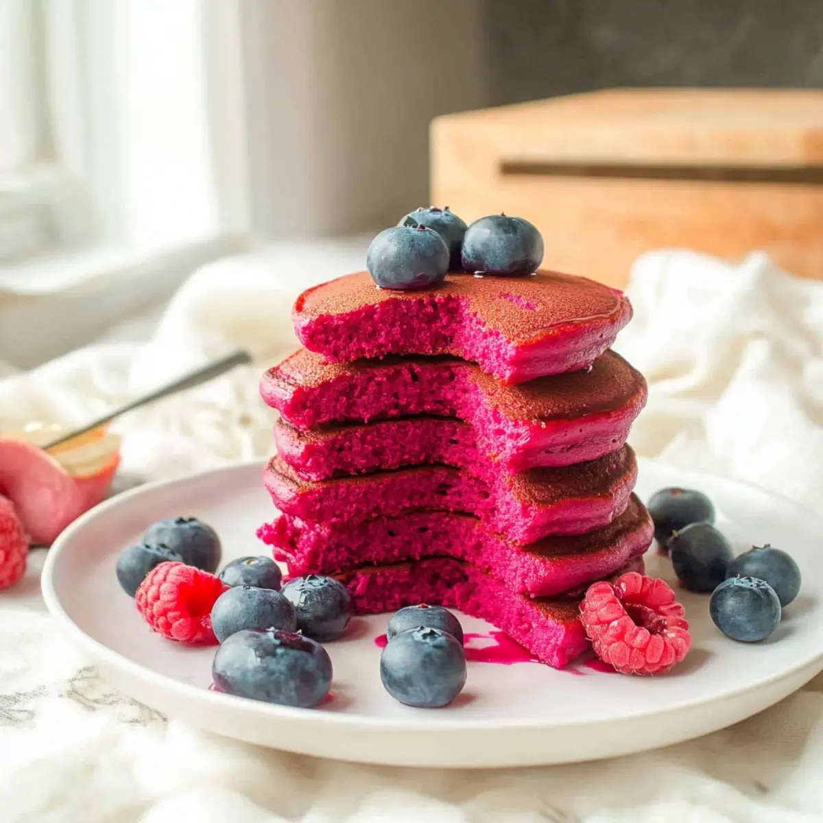 Delicious Pink Beet Pancakes to Brighten Your Breakfast Routine
