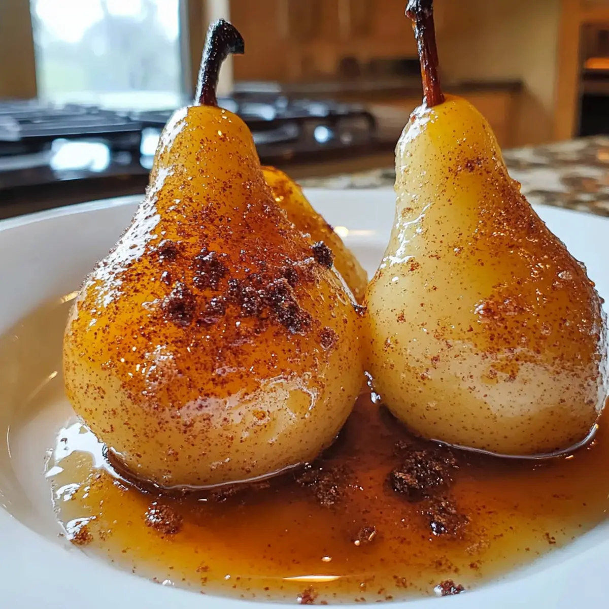 Air Fryer Cinnamon Honey Pears for a Warm, Cozy Treat