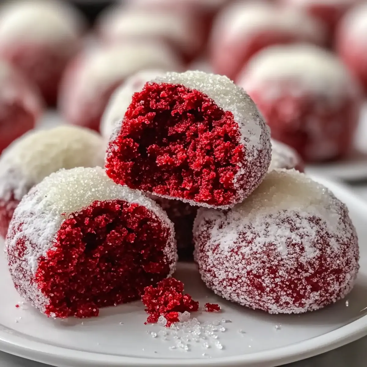 Soft & Sweet Red Velvet Snowballs for Your Holiday Joy
